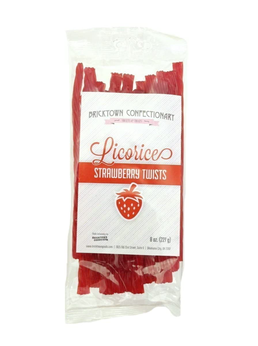 Old Fashioned Strawberry Licorice Twists - FAT FREE Old Fashioned Gourmet Licorice Twists - A Must Try Quality Licorice Candy with Unique Flavor