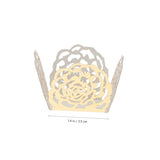 100pcs Hollow Rose Trim Chocolate Candy Cups for Elegant Chocolate Packaging for Weddings Parties Dessert Displays Material