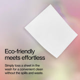 MUSEWASH Laundry Detergent Sheets | Enzyme-Powered, Vegan, Paraben-Free | Luxury Scents | Plastic-Free, Eco-Friendly, Travel-Friendly Packaging (50