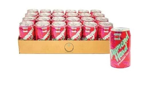 Diamond Head Strawberry Soda 12 fl oz (355 ml), pack of 24 cans