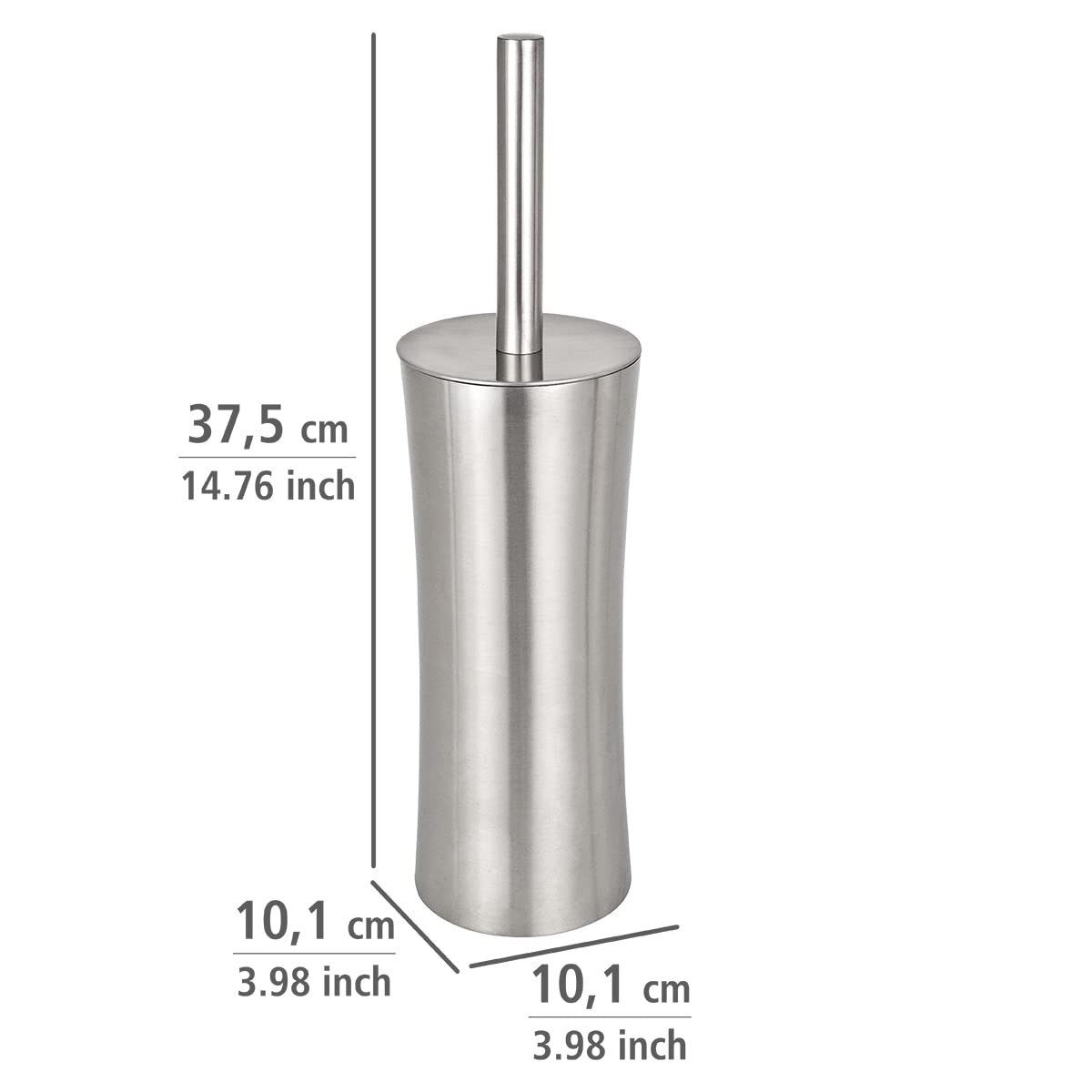 Wenko "Pieno Toilet Brush Holder, Silver