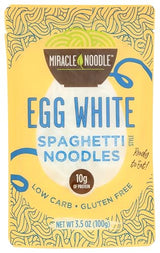 MIRACLE NOODLE Egg White Spaghetti Noodle, 3.5 OZ