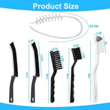 Washing Machine Cleaner Brush Set (6-Pcs) for Front & Top Load Washers - Deep Cleaning Kit for Rubber Seal, Drum, Dispenser, Tight Gaps & Multipurpose