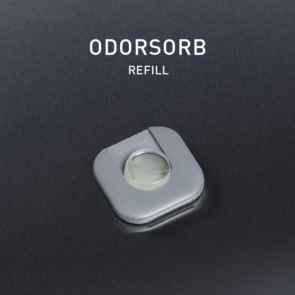 simplehuman Odorsorb® Pod Refill Pack, Trash Can Odor Eliminator with Plant-Based Oils, 45 Days of Odor Control Per Pod, No Harsh Chemicals or Cover
