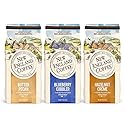 New England Coffee Variety Pack - Butter Pecan/Blueberry Cobbler/Hazelnut Creme, 11oz Bag (Pack of 3)