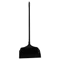 Rubbermaid Commercial Products Dustpan with Long Handle Plastic Black Compatible with Any Broom for Lobby/Restaurant/Office/Home/Dog Pooper Scooper