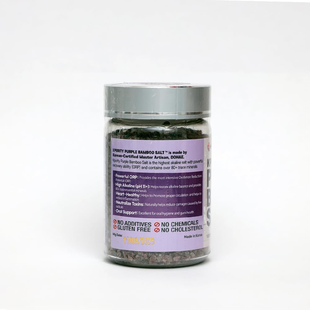 Kpurity Artisan YongYung Ultimate Purple Bamboo Salt (240g, Crystal)