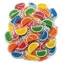 Jelly Fruit Slices Candy - 1 lb Bulk Bag of Individually Wrapped Orange Watermelon Cherry Blue Raspberry Lemon Lime Soft Chewy Sugar?Coated Fruity