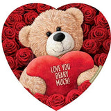 Elmer Chocolate Valentine's Day Teddy Bear Heart Shaped Chocolate Gift Box, 12 Ounce Box