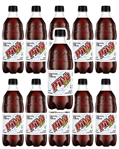 Pibb Zero Sugar Soda 20oz Bottles (Pack of 8, Total of 160 FL OZ)