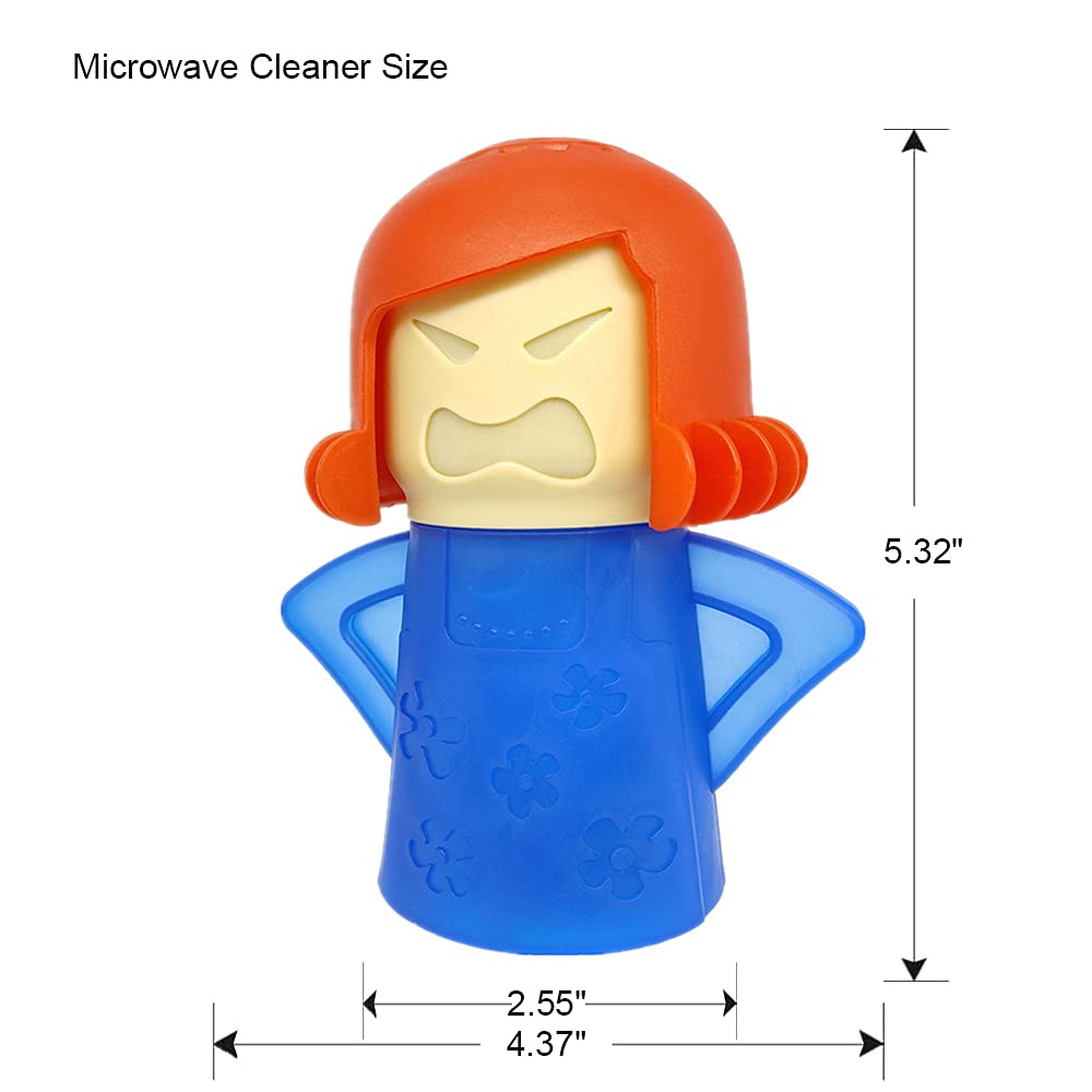 iFlyMars Asltw Angry Mom Microwave Oven Steam Cleaner, Clever Mama Microwave Cleaner, the Fun and Easy Way to Steam Clean Your Microwave, Cut Cleaning