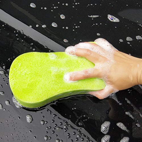 2 PCS Car Wash Sponges Handy Multi-Functional Washing Sponges Cleaning Scrubber Car Cleaning Supplies for Washing Cars and Kitchen with Vacuum