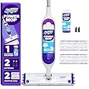 Swiffer PowerMop Mopping Kit for Floor Cleaning, Set Includes 1 Power Mop, 2 Replacement Pads, 1 Liquid Solution Refill, 2 Batteries, No Bucket Needed