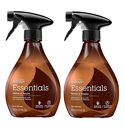 Febreze Essentials Fabric Refresher, Vetiver & Vanilla 12.5 oz (Pack of 2)