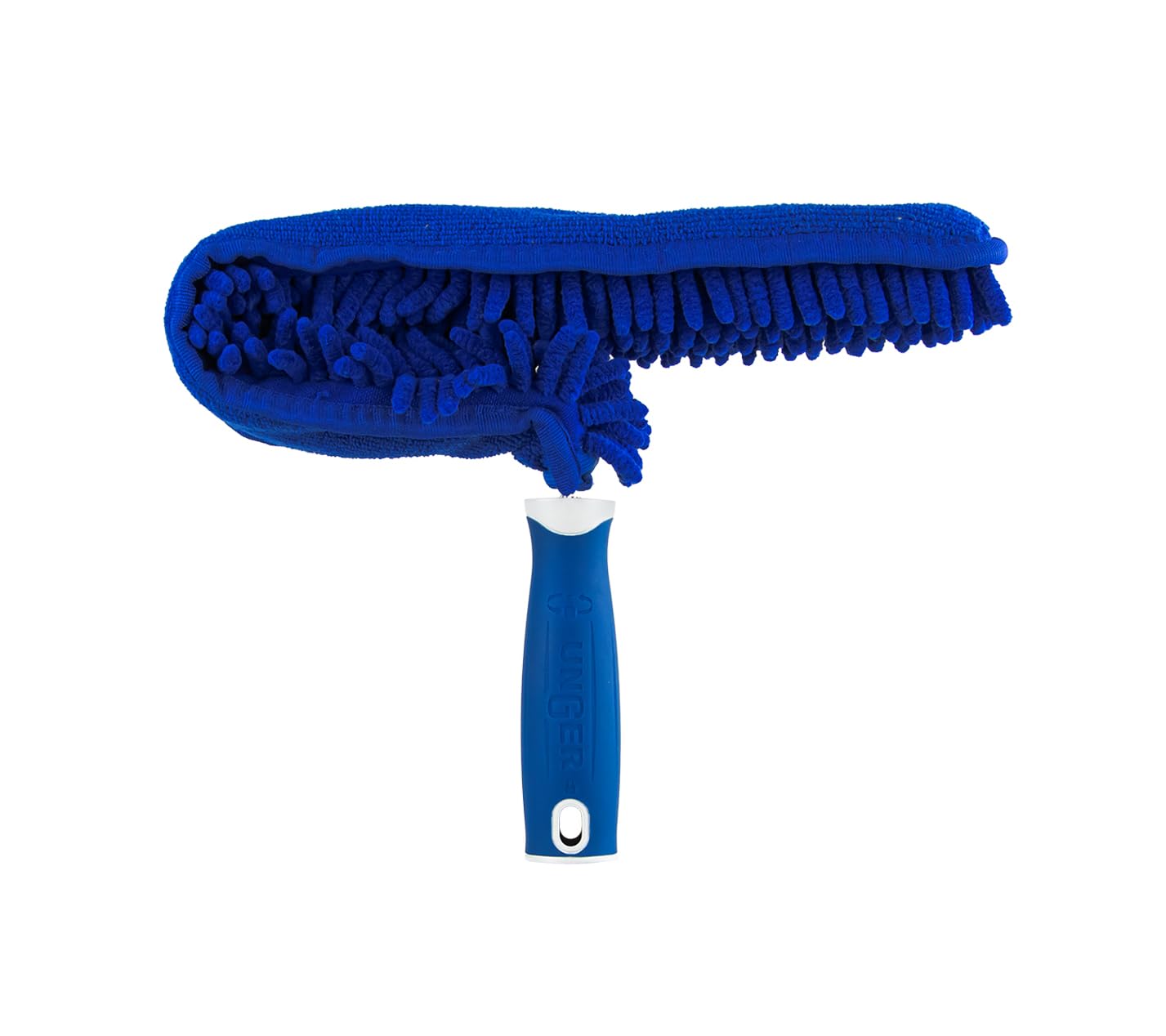 Unger Connect and Clean Microfiber Ceiling Fan Duster, Household Cleaning Supplies to Trap Dust and Dirt, Reusable and Machine Washable Sleeve