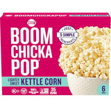 Angie's BOOMCHICKAPOP Lightly Sweet Kettle Corn Microwave Popcorn, (6) 3.29 oz. bags