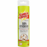 Scotch Brite Wide Lint Roller Refill Large 8" Surface Pet Hair Remover Pack of 4