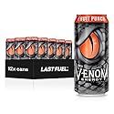 Venom Energy Drink, Fruit Punch, 0 Fat, 160mg Caffeine, 16 Fl Oz (Pack of 12) By LastFuel.