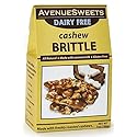 AvenueSweets - Handcrafted Old Fashioned Dairy Free Vegan Nut Brittle - 7 oz Box - Cashew
