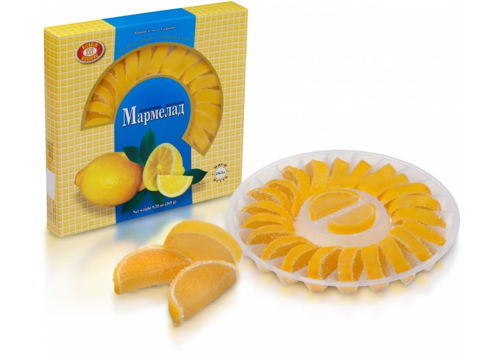 Gourmet Fruit Lemon Slices, 265g by Kharkivyanka Confectionary