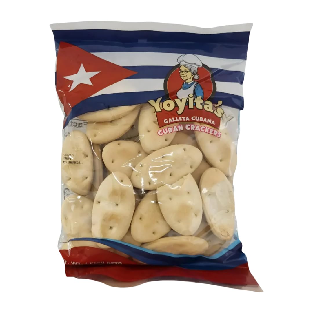 Yoyita's Cuban Crackers, Traditional Soda Crackers, Light and Crispy Texture, 8 oz (227g)