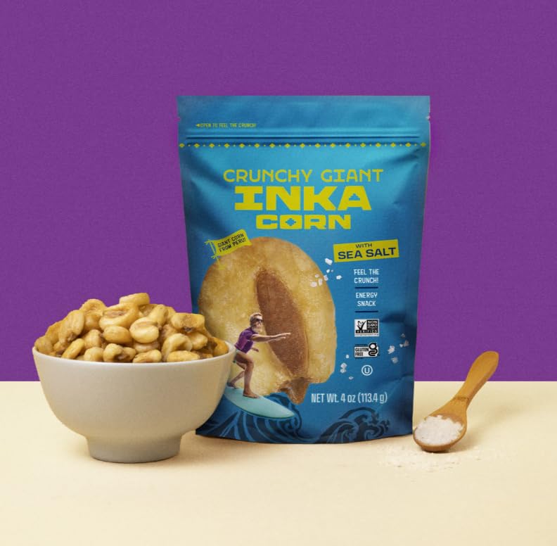 Inka Corn Nuts, Gluten Free Roasted Giant Corn, Original Flavor, 4-Ounce (Pack of 6)