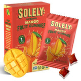 SOLELY - Organic Mango Whole Fruit Gummies (Pack of 1 Box, 5 Bags per Box) - Real Fresh Fruit - Healthy Snacks for Adults & Kids - Non GMO, Vegan