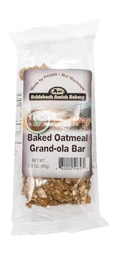 Schlabach Amish Bakery Soft & Chewy Grand-Ola Granola Bars, Case Pack of 12/2.8 oz. Bars (Baked Oatmeal)