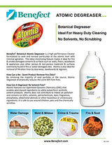 BENEFECT Botanical Atomic Degreaser, 1 Gallon, Unscented, Botanical Ingredients, Scrub Free, Solvent Free, Heavy Duty Degreaser and Cleaner