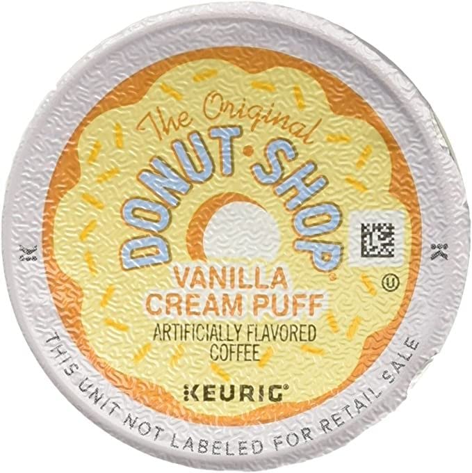 Keurig Green Mountain Donut Shop Coffee, Medium Roast, Vanilla Puff, 12 ct