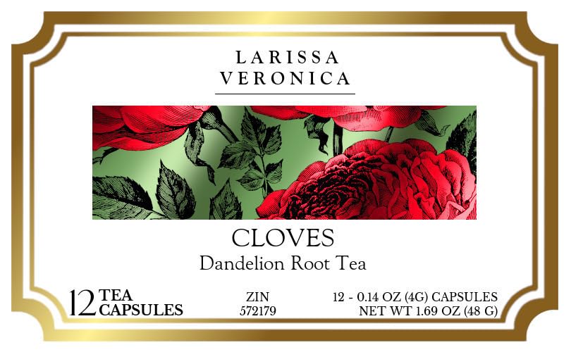 Cloves Dandelion Root Tea (Single Serve K-Cup Pods) (12 pods, ZIN: 572179) - 2 Pack