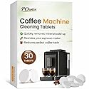 PChoice Coffee Machine Cleaning Tablets 30 Count - Descaler & Mineral Buildup Remover, Compatible with Ninja, Delonghi, Nespresso, Keurig & All Coffee