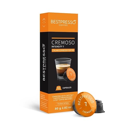 Bestpresso Coffee capsules compatible with Starbucks Verismo, Caffitaly, CBTL, K-fee systems 80 Pods (Cremoso)