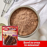 Betty Crocker Delights Super Moist Triple Chocolate Fudge Cake Mix (Pack of 2)