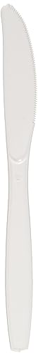 50-Count Touch of Color Premium Plastic Knives, White