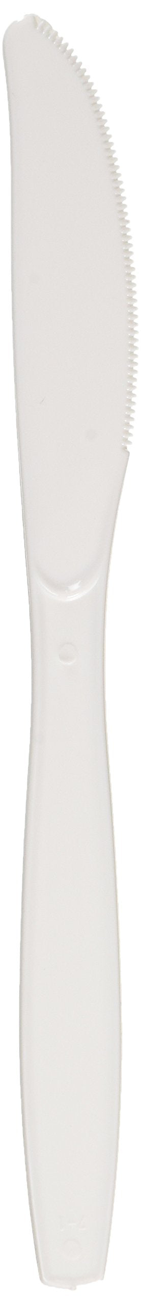 50-Count Touch of Color Premium Plastic Knives, White