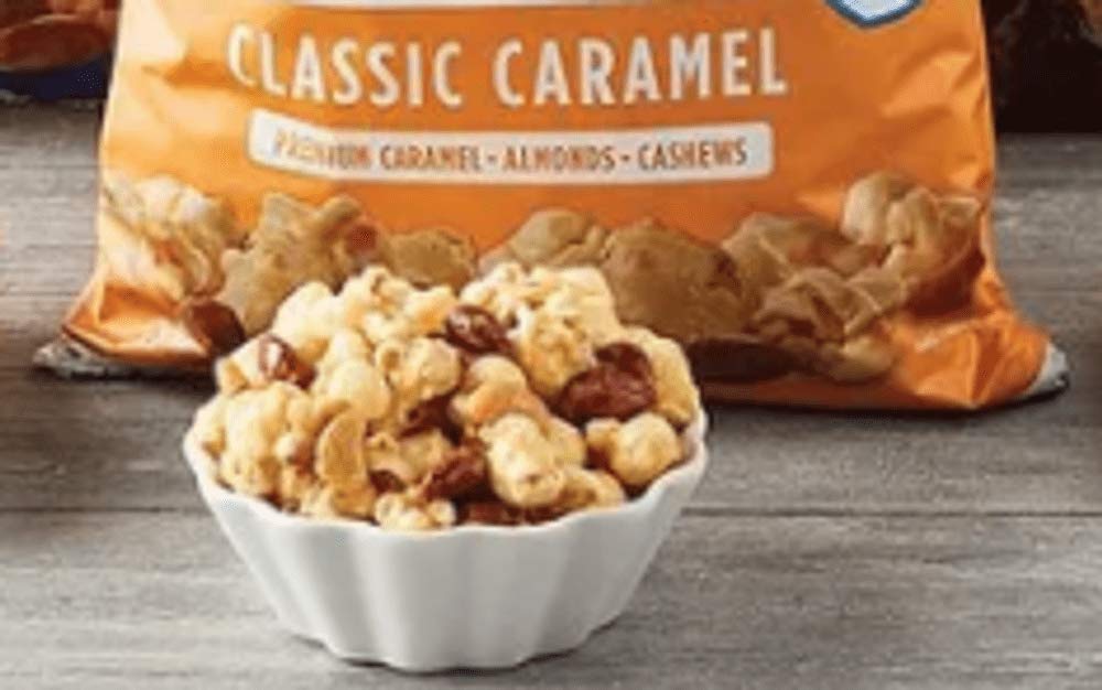 Harry and David Gourmet Moose Munch Classic Caramel Premium Popcorn with Almonds and Cashews14 Oz.
