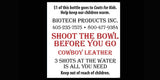 Cowboy Poof Leather Scented Toilet Spray
