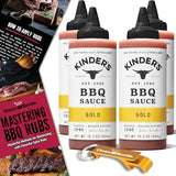 Kinder’s Gold BBQ Premium Barbecue Sauce 4 Pk (61.2 oz) Great to Dip Toss Glaze & More + Barbecue Masters & Bottle Opener (6 Items)!