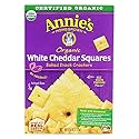 Annie's Organic White Cheddar Squares Baked Snack Crackers 7.5 oz. (Pack of 3)3