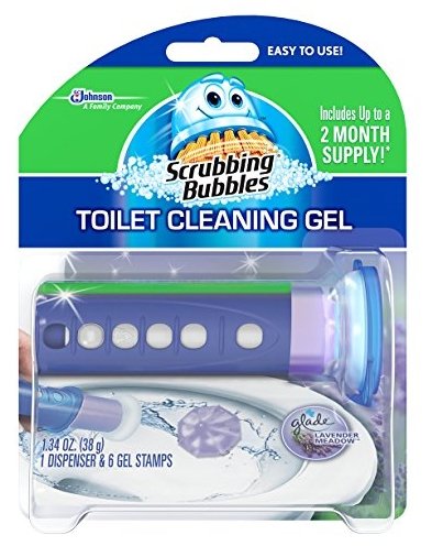 Scrubbing Bubbles Toilet Cleaning Gel, Lavender Meadow and Rainshower Variety Pack, 1.34 oz each (Bundle: 2 Items)