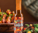 Salsa Culichi (TM) Official Seafood Hot Sauce, Made from the Famous Habanero Chili (Authentic Mexican Salsa) (3 Bottles)