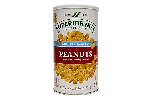 Superior Nut Light Salted Peanuts, 26oz cans (6 Pack)