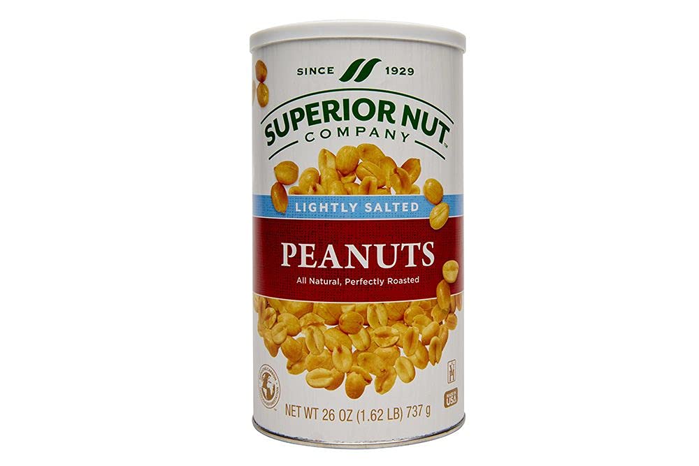 Superior Nut Light Salted Peanuts, 26oz cans (6 Pack)