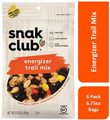 Snak Club Energizer Trail Mix, Gluten Free, 6.75-Ounces, 6-Pack