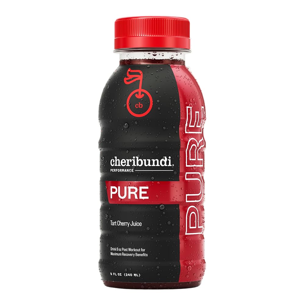 Cheribundi 100% Tart Cherry Juice Pure | Unsweetened Tart Cherry Juice | Athletes Recovery Drink | Promotes Restorative Sleep, Muscle Recovery