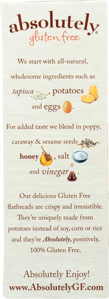 Absolutely Gluten Free Flatbread Everything -- 5.29 oz Pack of 2