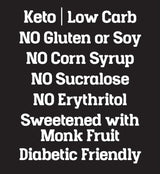 Pitmaster LT's Zero Sugar Added, Monk Fruit Sweetened | NO: Sucralose, Corn Syrup, Erythritol | Diabetic Friendly | NO: Gluten, Preservatives, Soy |