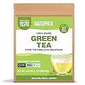 HANDPICK, Green Tea Loose Leaf (255g/9oz) 127 Cups | Non-GMO, 100% Pure Green Tea Leaves Sourced from Himalayas, India | Resealable Ziplock Pouch