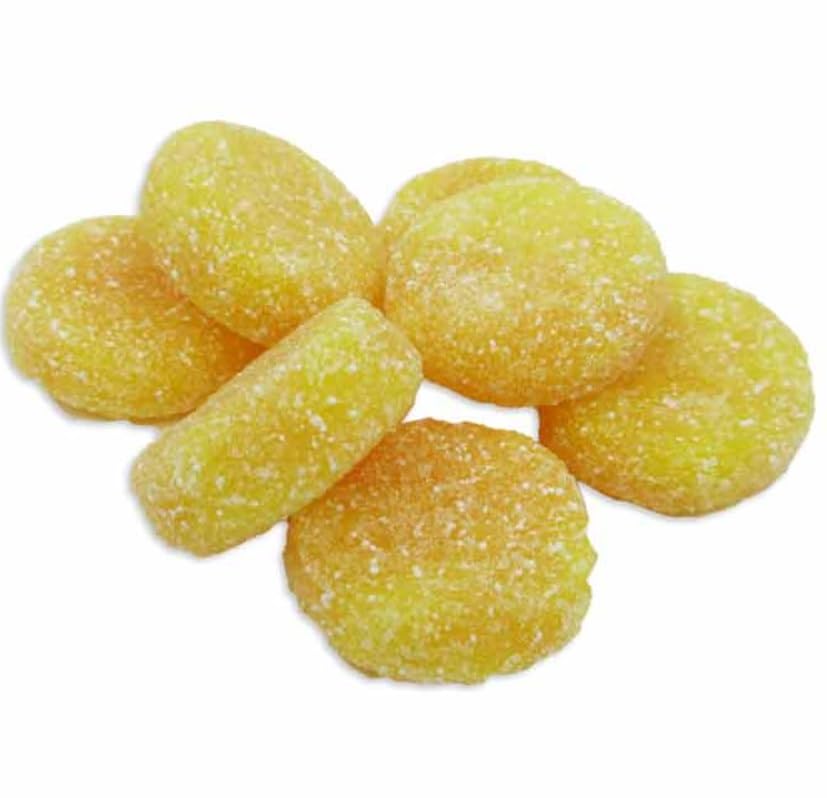 VIDAL Sour Bites Pineapple and Orange Gummy Candy, Chewy Fruit Gummies with Sour Sugar Coating, Bulk Bag, 2.2 lbs